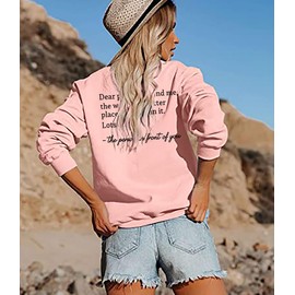 HEYO Women You Matter Sweatshirt Dear Person Behind Me Pullover Shirt Casual Be Kind Inspiration Positive Lightweight Tops