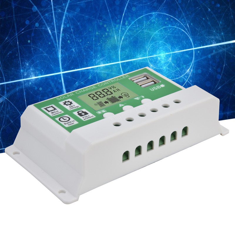 Smart Charge Controller Dual USB Solar Charging Panel PWM Control
