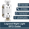 Legrand Radiant 1597NTLTRWCCD4 15 Amp Night Light GFCI Self Test