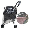 GeKLok Dog Stroller Rain Cover Foldable Waterproof Transparent with Side