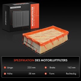 Frankberg 1 x Engine Air Filter Diesel Compatible with Qashqai +2 I J10 JJ10E NJ10 Qashqai +2 I Van J10 JJ10E X-Trail T31 X-Trail Van T31 Koleos I HY Replace# 16546JD20B