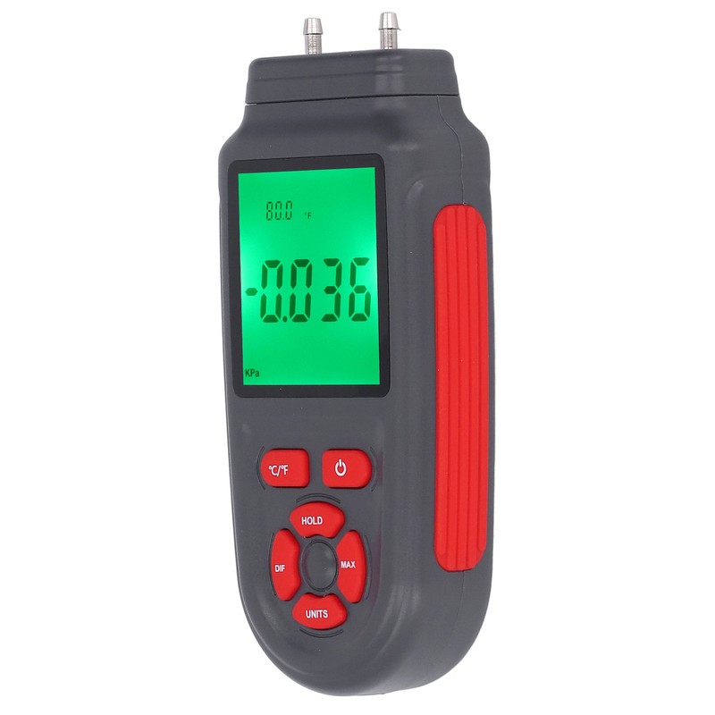 Digital Manometer ABS Shell Handheld High Accuracy HD Display Screen
