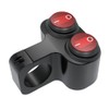 VOANZO Motorcycle Switch Aluminium Handlebar Switch with LED for Headlight