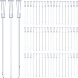 Suministros de Tubos de Repuesto PVC Blanco Kit de Tubos de Colon Manguera de Repuesto Transparente con Extremo Redondeado Flexible para Catéteres de Inserción Lisa para Mujer Hombre FR12 (60)