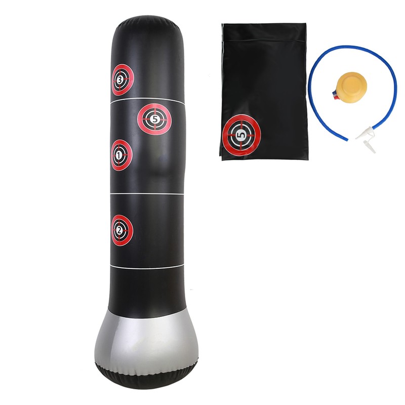 Inflatable Boxing Punching Kick Training Tumbler Bop Bag with Air