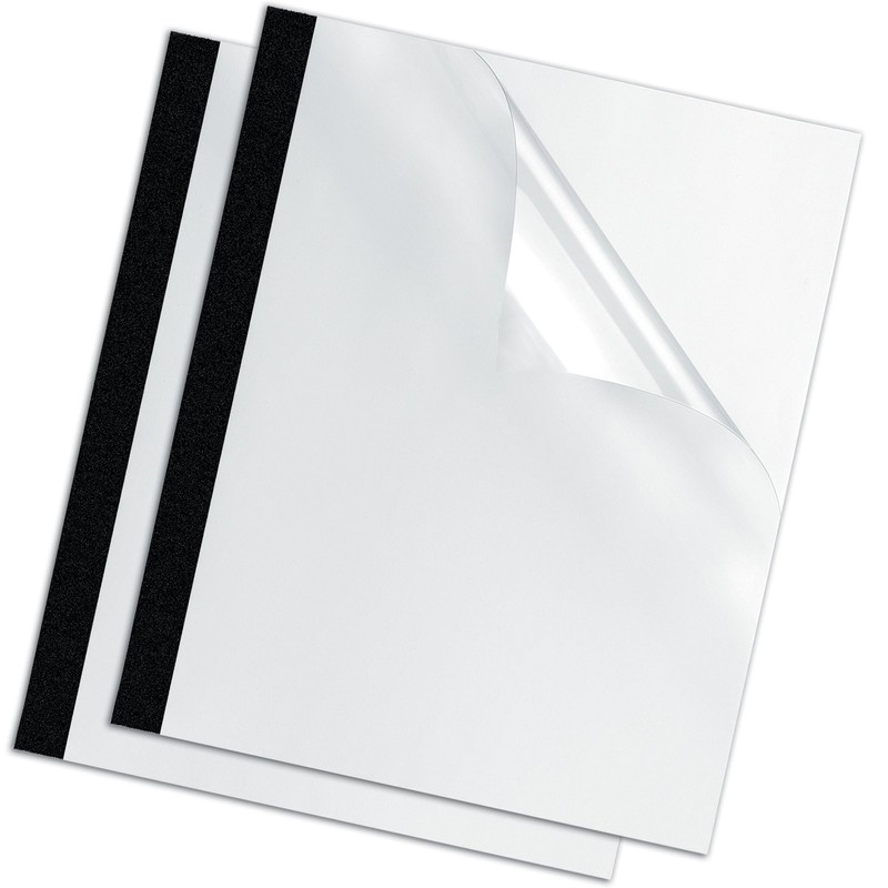 Fellowes 1/8-Inch Thermal Binding Covers, 10-Pack, Black (5222701)