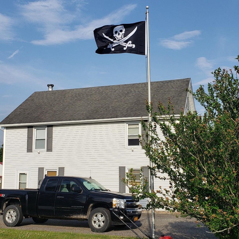 HOHAJIU Pirate Flag Jack Rackham Flag 3 X 5 Ft