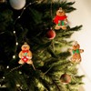Jagowa Christmas Gingerbread Man Ornament Set - 12 Plastic Figurines