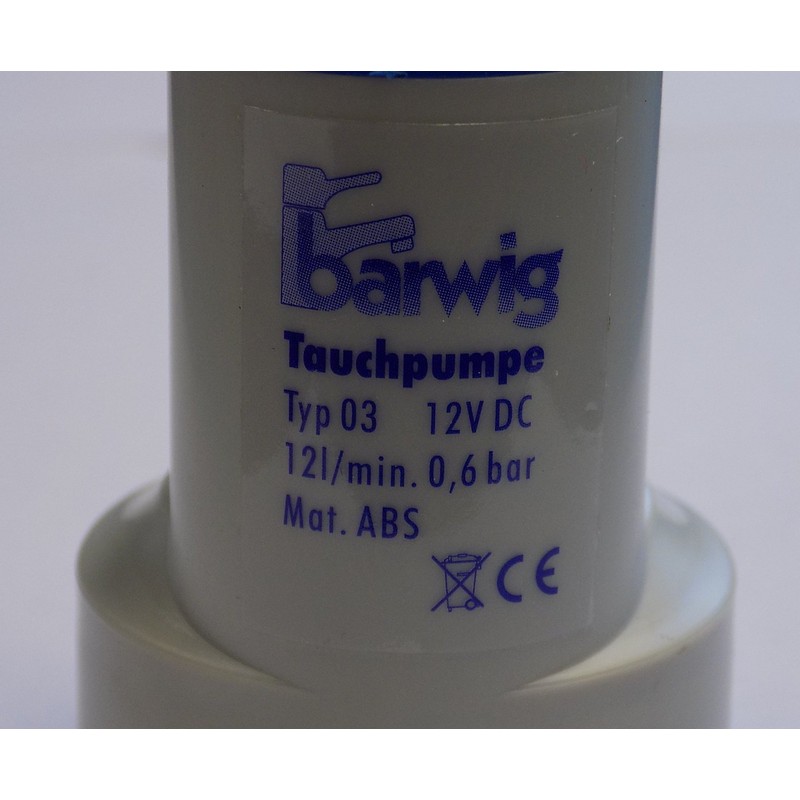 Barwig 12 Volt Type 3 Submersible Pump / Camping Caravan