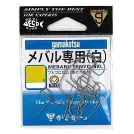 Gamakatsu Mebal Hook White No. 10 Fishing Hook