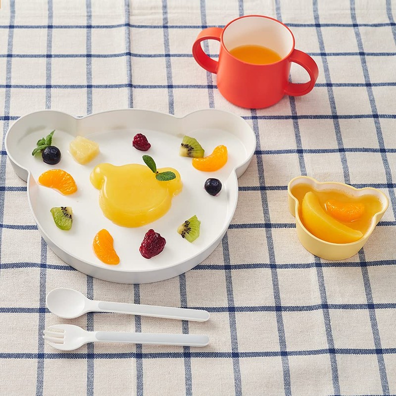 Tak JTN-0133-YL Kids Dish Bowl, Yellow, Bear SS