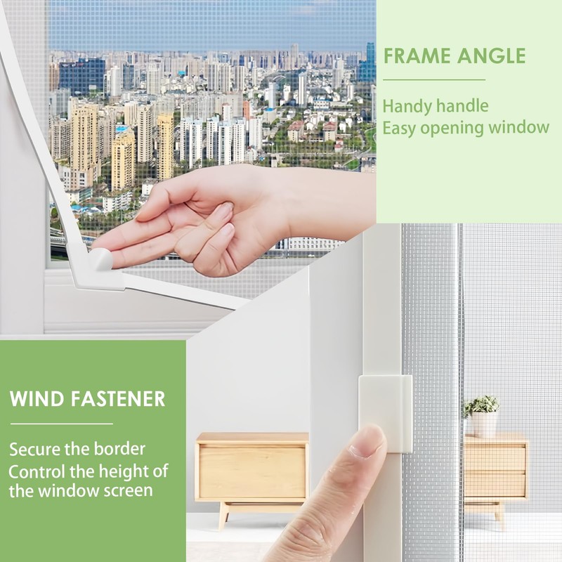 2 Sets Acrylic Window Screen Corners Accessories Applicable to All