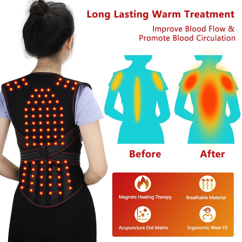 Soothing Back Support Belt Self Heating Back Support Waist Brace
