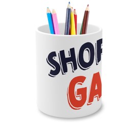 Fabulous Shoppers Gang Stifteköcher aus Keramik – Mode Shopping Shop Kleidung – 325 ml