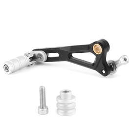 Qiilu Motorcycle Shift Lever, Motorcycle Gear Shift Lever Shifter Pedal CNC Toe Shift Lever Fit for Z800/Z900/Z900RS/Z1000SX (Black)