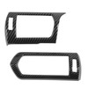 2pcs Air Conditioner Vent Outlet Trim Cover Carbon Fiber Interior