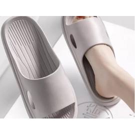 Odorless EVA Noise-Reducing Bathroom Slippers Slippers Men's Black/42-43(250-260mm) 5ea