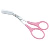 Kai Corporation KQ3032 Women's Eyebrow Scissors with Comb Attachment, Pink,