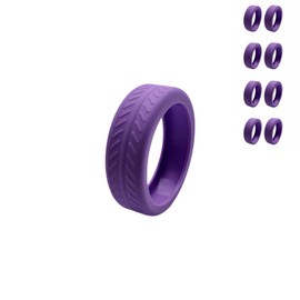 SUSOYAOCHEN 8Pcs Luggage Wheel Covers Silicone Suitcase Wheel Cover for 2-2.4'' Spinner Wheel Carry On Luggage Wheels Protector for Most 8 Spinner Wheel Suitcases Mute and Shock Absorption (purple)