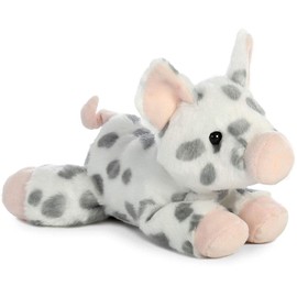 Aurora, 31743, Mini Flopsies Spotted Pig, 8in, Soft Toy, White