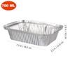 iplusmile Aluminum BBQ Plates for BBQ 700ml Disposable Plates BBQ