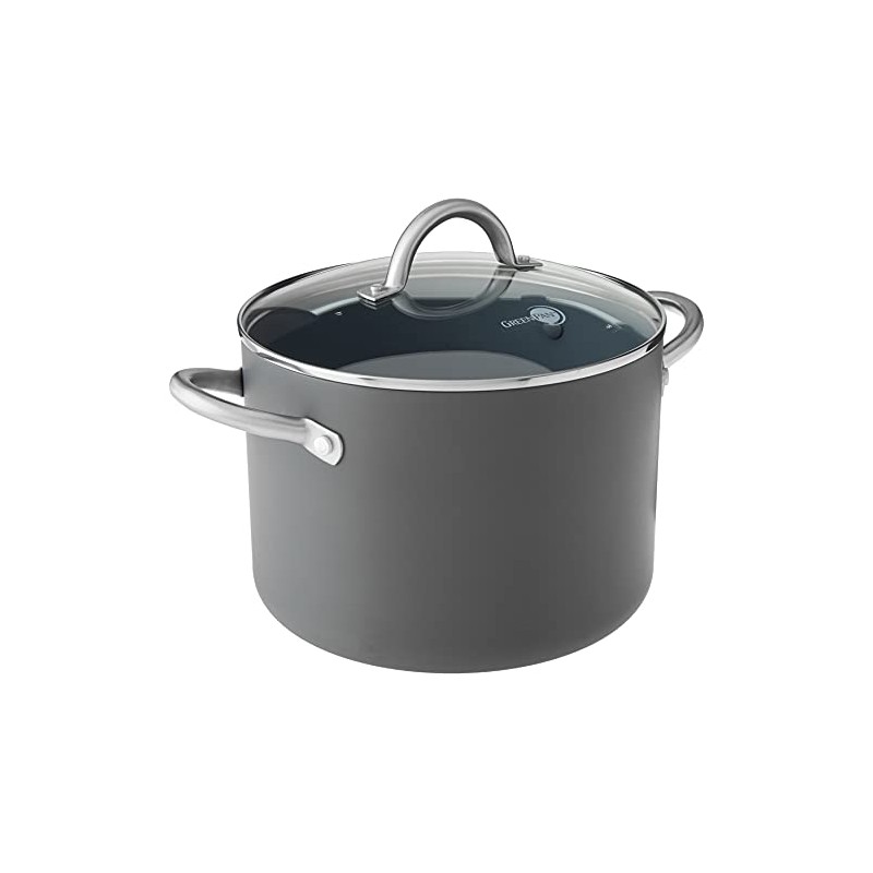 GreenPan Lima Hard Anodized Healthy Ceramic Nonstick 8QT Stock Pot