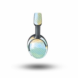 MightySkins Carbon Fiber Skin Compatible with Bose QuietComfort Ultra - Watercolor White | Protective, Durable Textured Carbon Fiber Finish | Easy to Apply