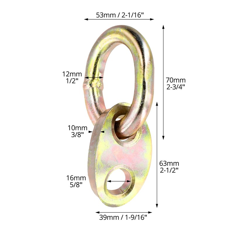 QWORK 7100 Engine Lifting Brackets, 4 Pack Engine Hoist Leveler,
