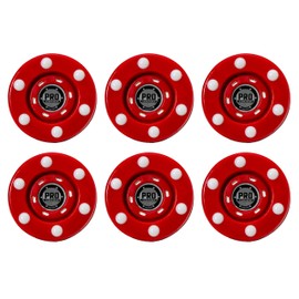 Franklin Sports Unisex Teenager Pro Commander Roller Hockey Pucks Street, Red, 6