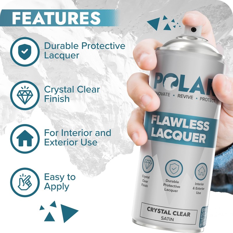 Polar Clear Satin Flawless Lacquer Spray - 2 x 13.5
