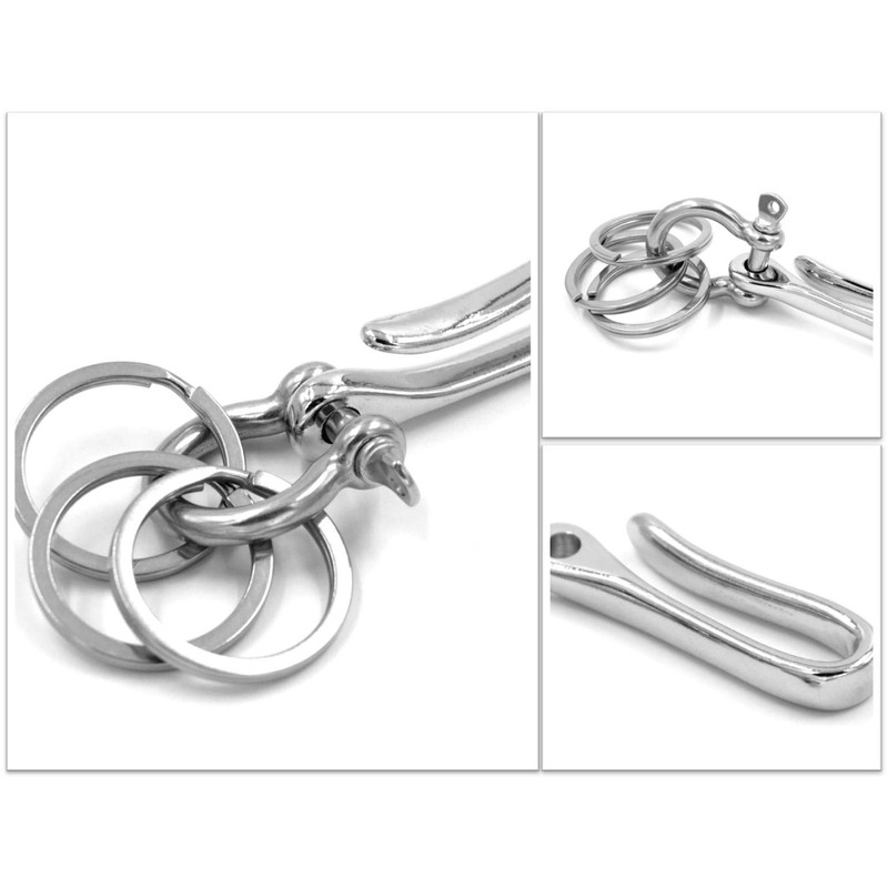 [XP Design] Silver Brass Brass Crunchy Hook Belt Loop Hanging