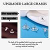 200 Pcs Earring Backs, Soft Transparent Earring Backs Bullet Clutch