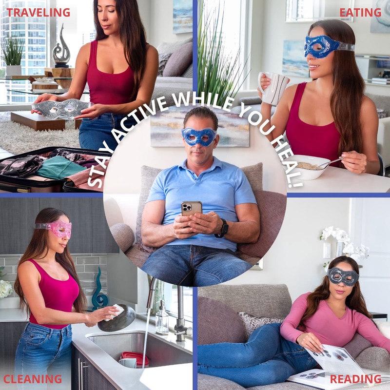 Gel Eye Mask - Hot Cold Compress Eye Therapy Pack