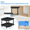 BOIVSHI Spice Organization for Cabinet, 2-Tier Cabinet Spice Rack, Height