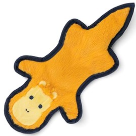 Monkey No Stuffing Dog Toys, Long Lasting Dog Chews for Aggressive, Crinkle Squeaky Dog Toy Plush Dog Puppy Chew Toys for Teething, Durable Dog Toy with 6 Tough Layers for Small Medium Large Breed