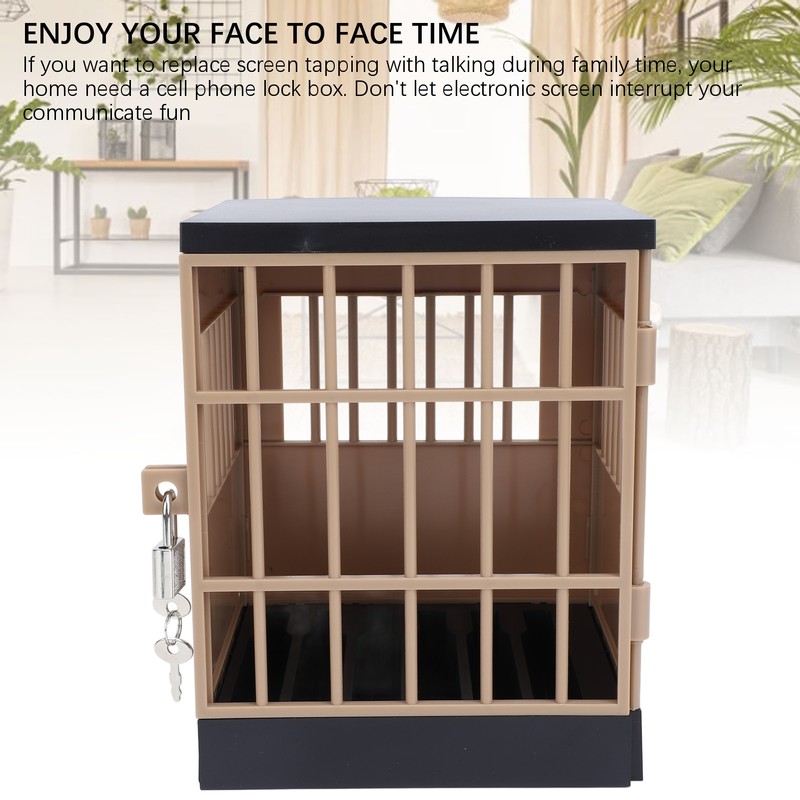 Cell Phone Lock Box with Key Lockable Mobile Phone Storage