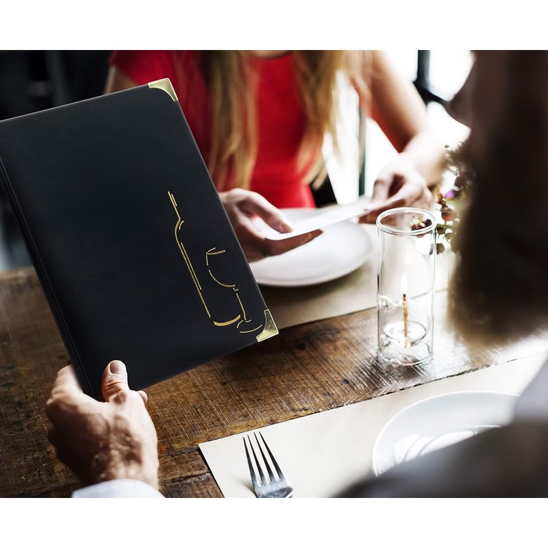 Securit Basic Range Wine Menu holder - Double-Sided Pocket Inserts