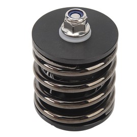 Tbest Bike Rear Shock Absorber, Steel Engineering Plastics CNC Processing Bicycle Rear Spring Folding Bike - Shock Absorber for Brompton (Black)