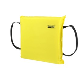 Seachoice Emergency Marine Foam Flotation Cushion, Square, 15 in. X 15 in, Safety Yellow