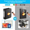 Tamfile Fireproof 3 Ring Binder with Zipper, 1.5 Inch D