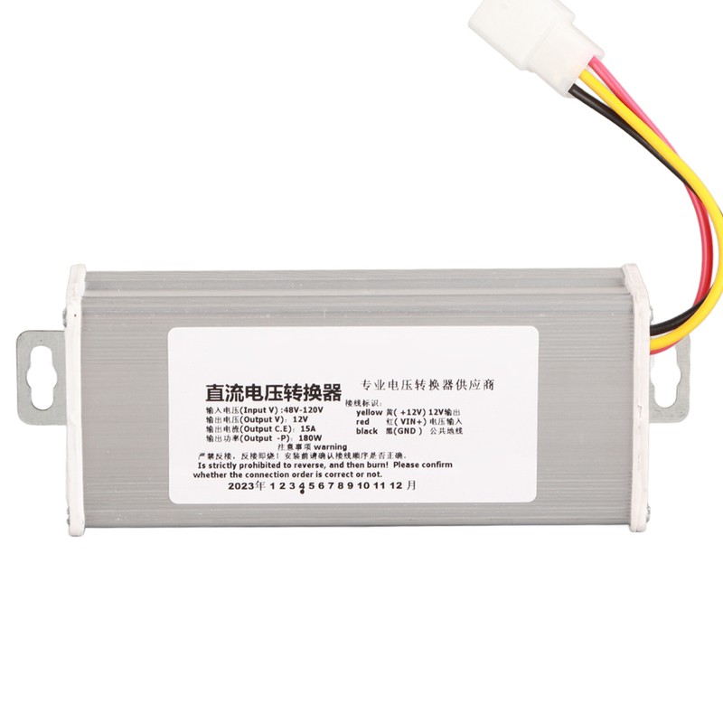 DC 48V‑ To 12V/15A /180W Converter Adapter for Electric Scooter