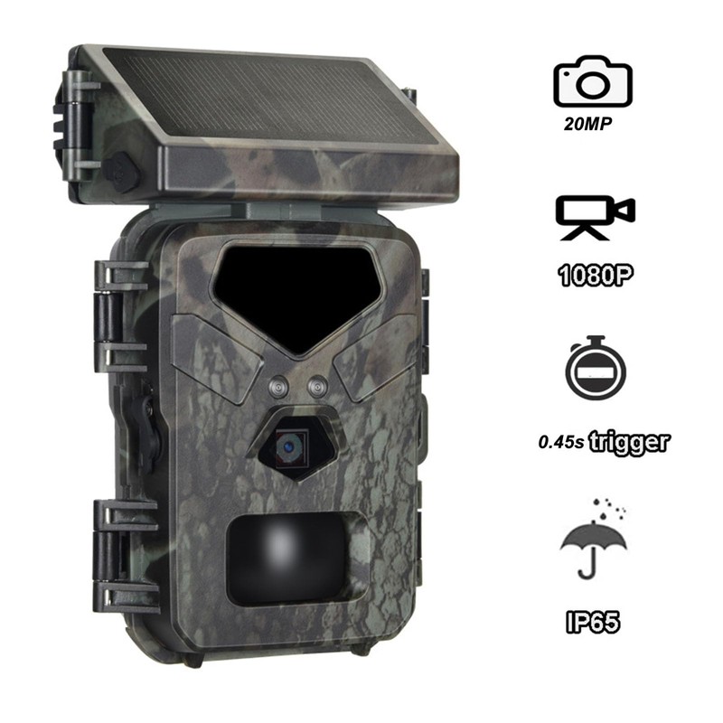 Tosuny Solar Wildlife Camera, 1080P 30fps 20MP Wildlife Camera, Wildlife