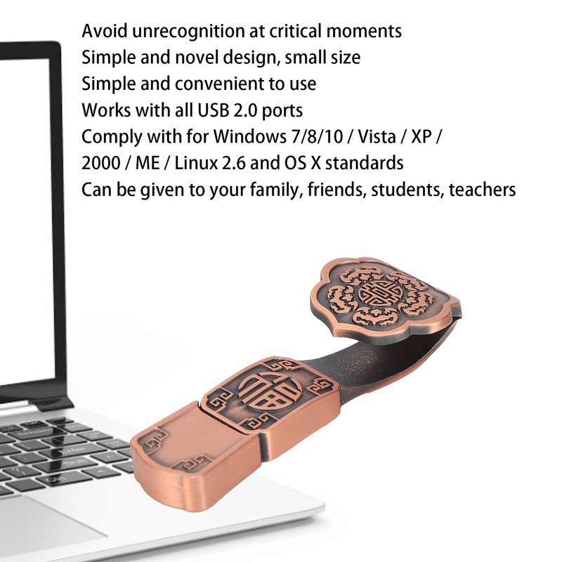 USB Flash Disk Portable Waterproof Metal 2.0 Drive Storage Memory
