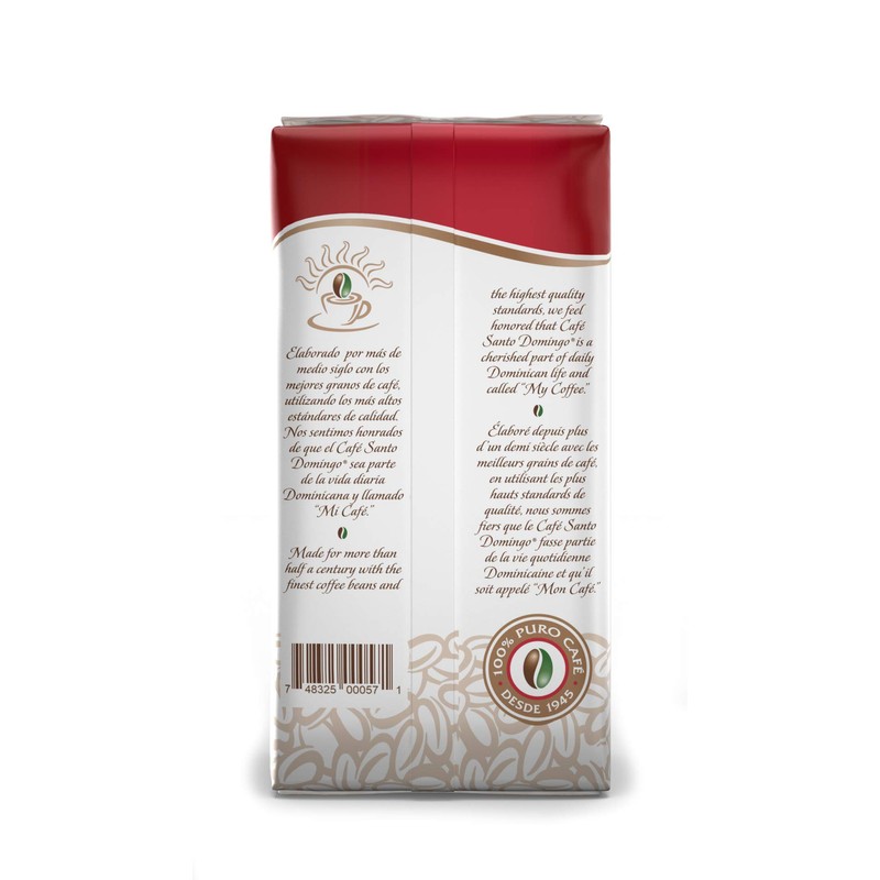 Café Santo Domingo, 16 oz Bag, Ground Coffee, Medium Roast