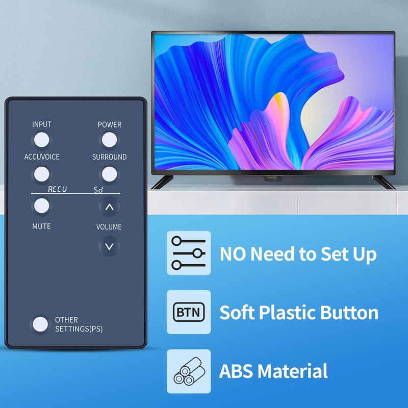 PZL New Replacement Remote Control for Zvox Multi Level AccuVoice