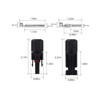 Solar Panel Connectors 100 PCS MC4 connectors IP67 Waterproof Connectors