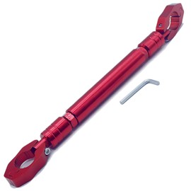 LEXOR Handle Brace for Motorcycles, Diameter 0.9 inches (22 mm), Handlebar Balance, Cross Bar, Stabilizer, Anti-Shake, Fall Prevention, Vibration Reduction, Customized, General Purpose, Red