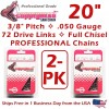 Rotary COPPERHEAD 2Pk 20" FULL CHISEL PRO Chains for HUSQVARNA