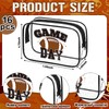 Sunnymove 16 Pcs Football Party Bags PVC Clear Gift Bags