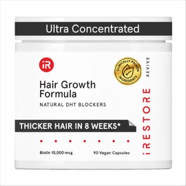 iRESTORE Hair Growth Supplement | Hair Loss Vitamins for Women and Men | Has Biotin Multivitamins & DHT Blocker to Reduce Hair Thinning | Hair Regrowth Pills for Thicker Fuller Volume - 30 Days Supply